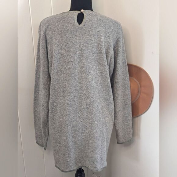 VTG Casual Corner Lambswool Jewelled Quiet Luxury Eclectic Grandma LG - Picture 6 of 9